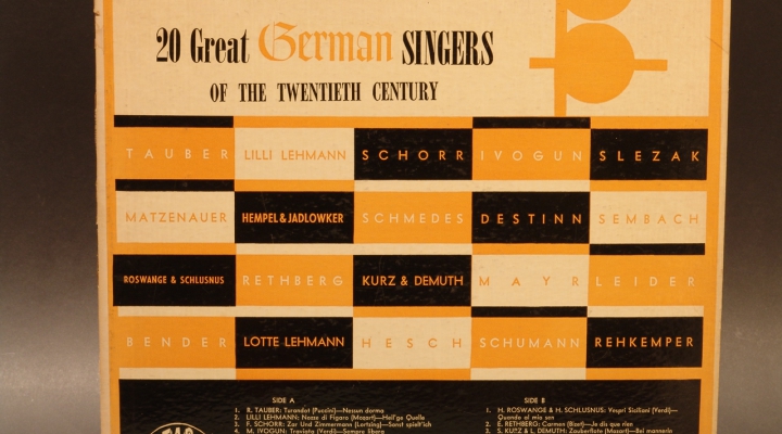 20 Great German Singers 1963 LP