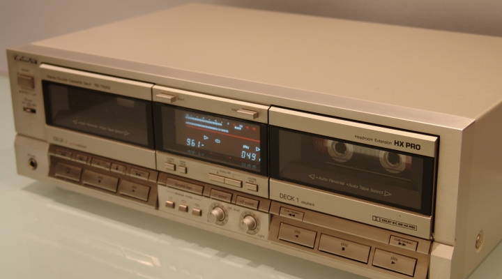 RS-TR355 SilverLine Double Cassette Deck