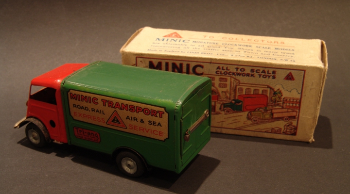 MINIC Transport Van Red Cabin