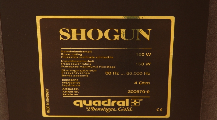 Phonologue Gold/Shogun Audiophile Speaker/pcs