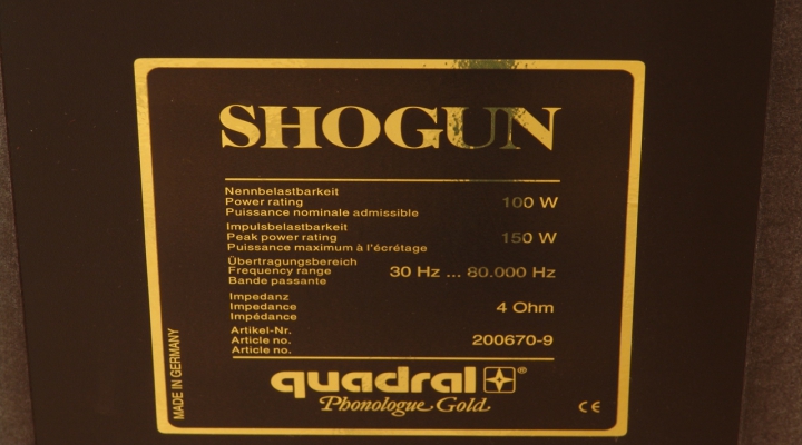 Phonologue Gold/Shogun Audiophile Lautsprecher/stü