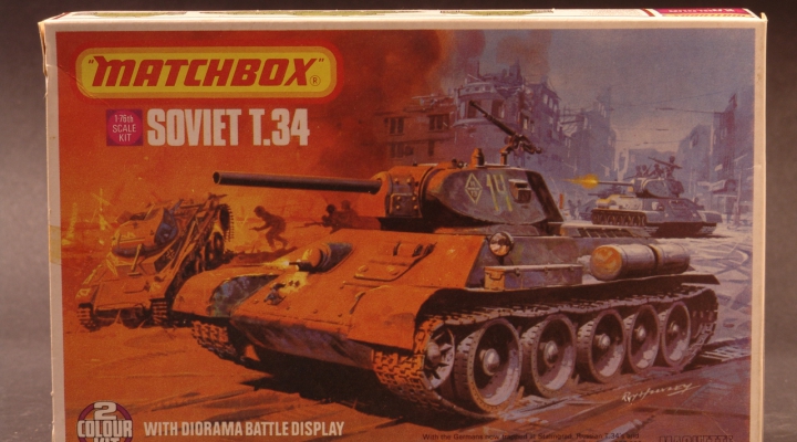 Soviet T.34/Diorama 1944 Modell 1:76 England 1976