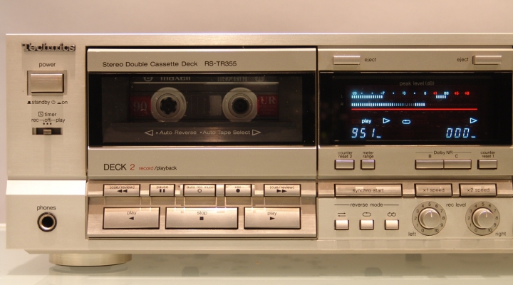 RS-TR355 SilverLine Double Cassette Deck