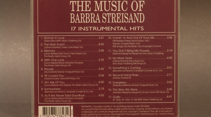The Music Of Barbara Streisand CD