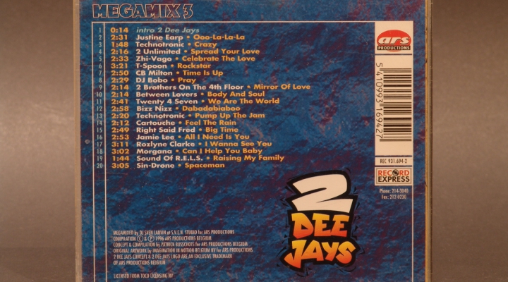 2 Dee Jays-Mega Mix CD