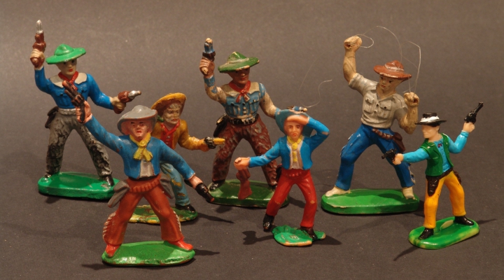 Western Retro Cowboy Figuren/Paar