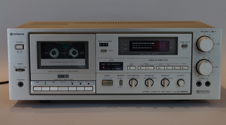 D-3300M Champagne Stereo Cassette Deck