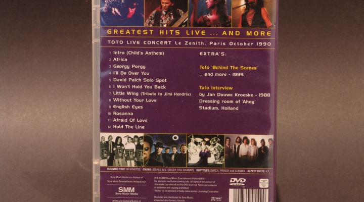 Toto-Greatest Hits Live DVD