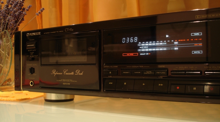 CT-91a Urushi Piano Black Stereo Cassette Deck