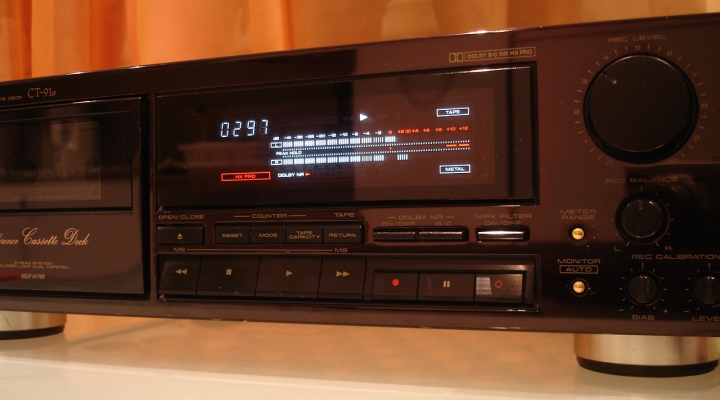 CT-91a Urushi Piano Black Stereo Cassette Deck