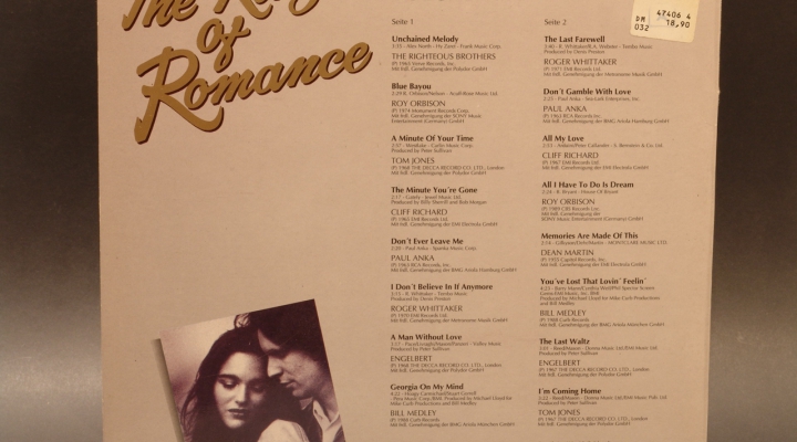 The King Of Romance 1989 LP