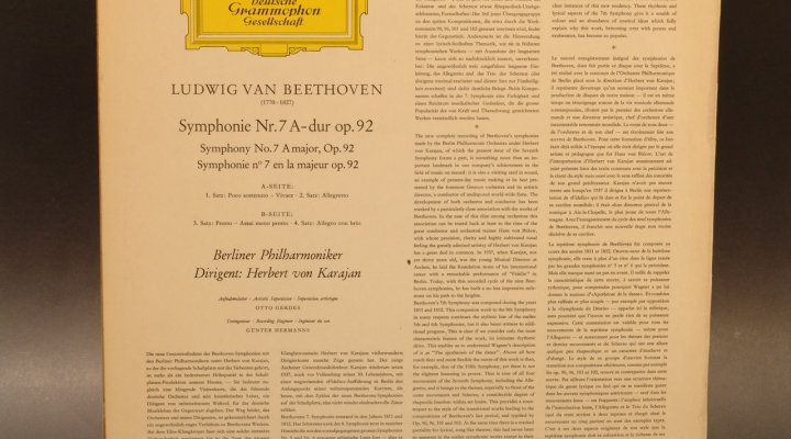 Beethoven-Symphonie 7 1970 LP