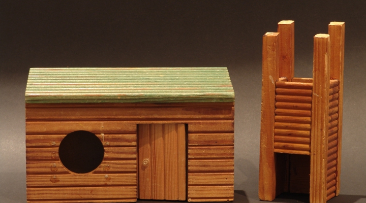 Western Retro Wood Building Toys