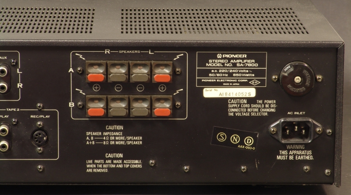 SA-7800 Stereo Amplifier